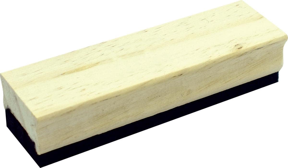 Houten Borstel met 4 Zwarte Viltstiften voor School en Kantoor