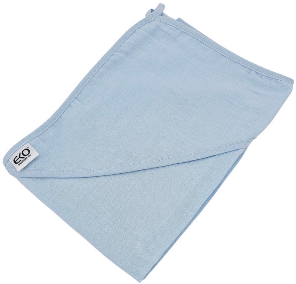 Muslin bathrobe, blue