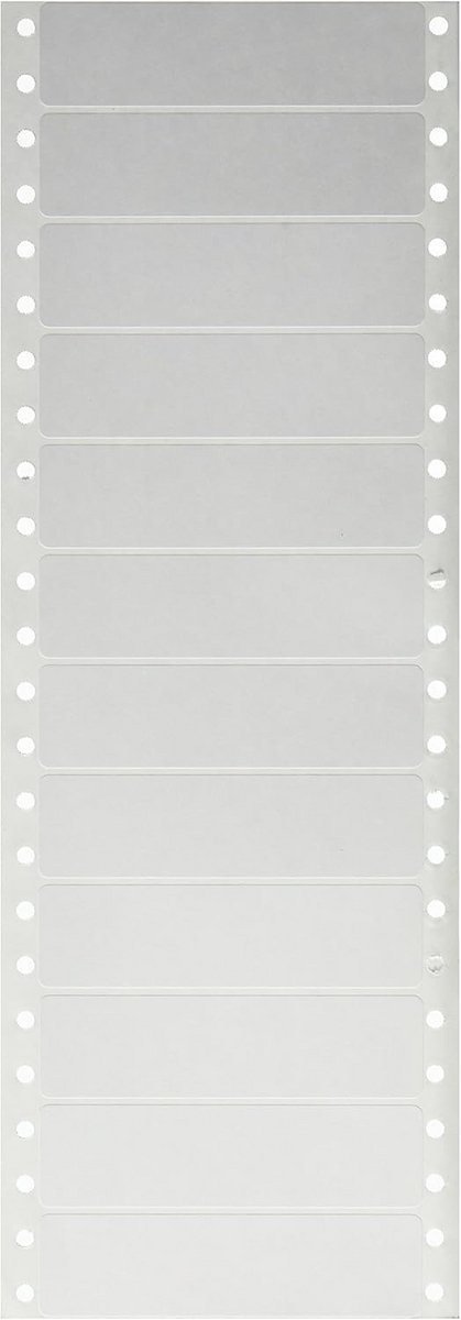 Universele Printerlabels voor Dot Matrix Printers - Zelfklevend Wit - 24x89mm - 5000 Stuks