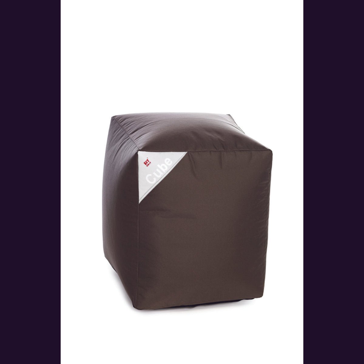 Poef zitzak Cube's Brown Sit On It ....and Joy !!