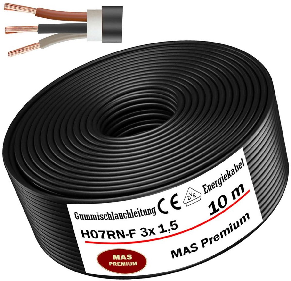 Flexibele Rubberen Slang Energiekabel H07RN-F voor Bouwplaats en Zware Apparatuur