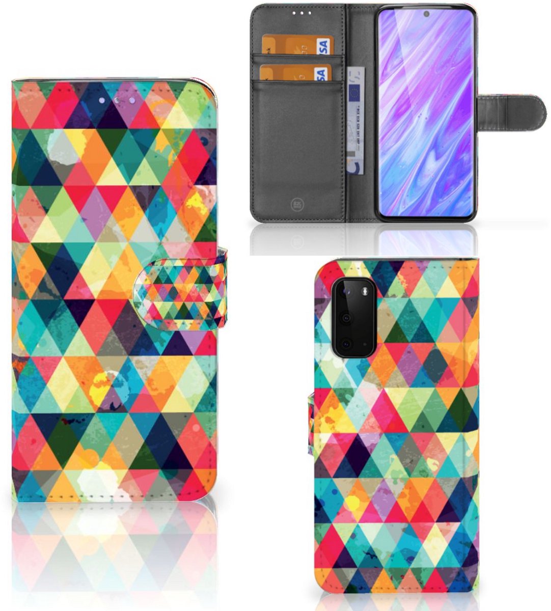 Samsung Galaxy S20 Telefoon Hoesje Geruit
