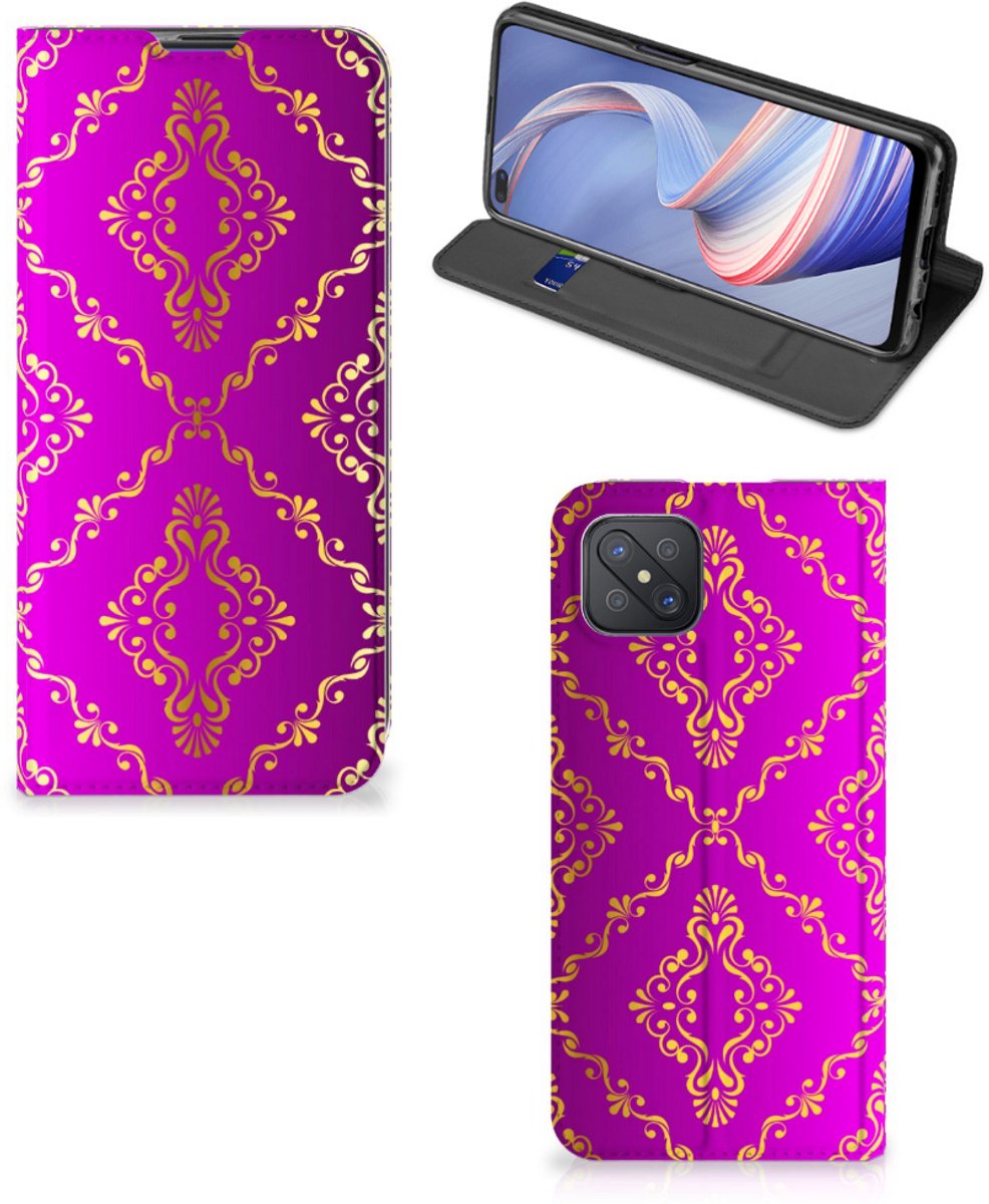 Telefoon Hoesje OPPO Reno4 Z 5G Barok Roze