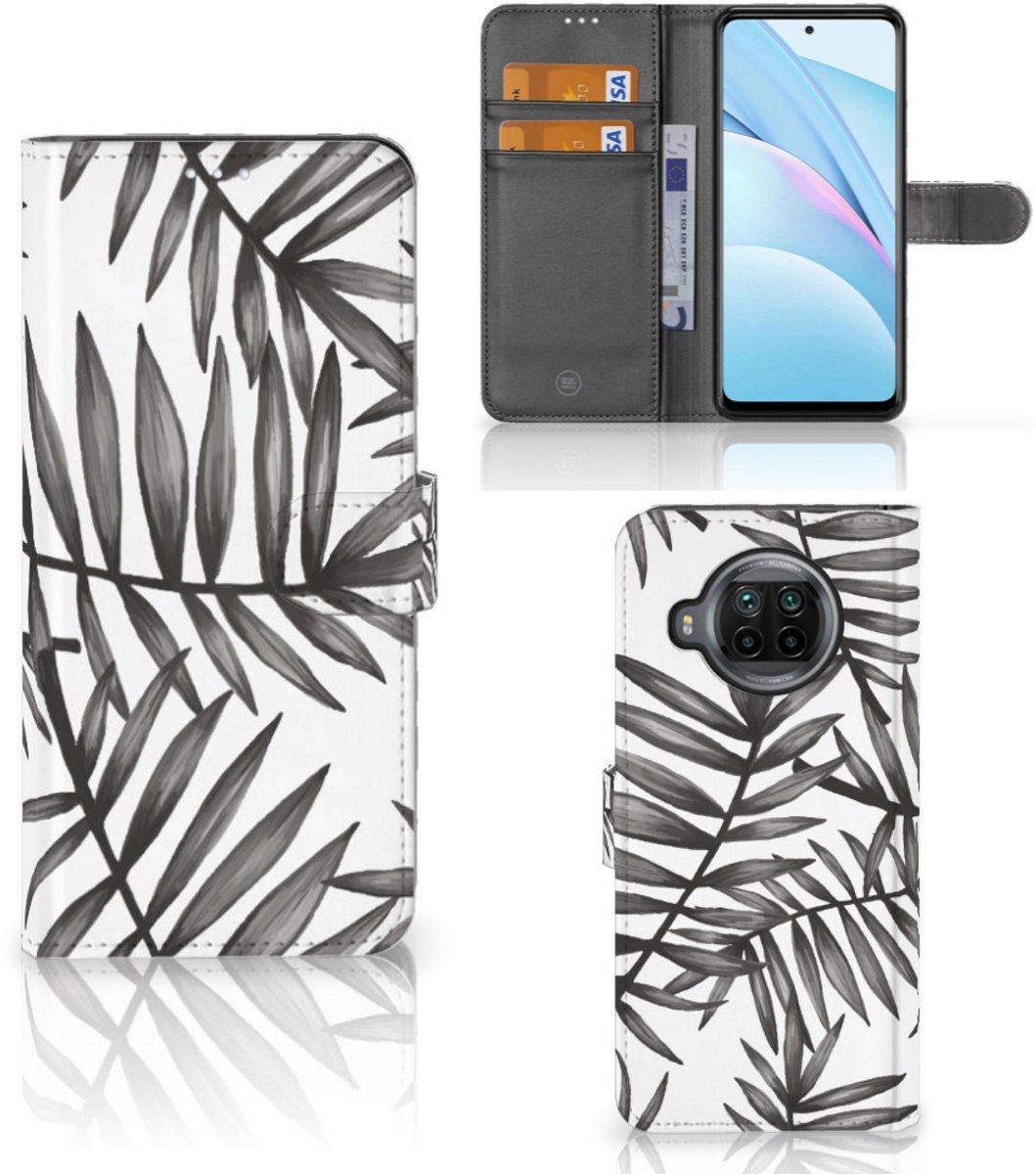 Xiaomi Mi 10T Lite Hoesje Leaves Grey