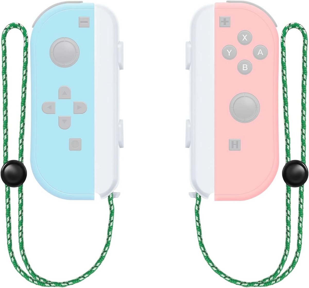 Draagbare controller met handriem polstouw voor videogames (wit)