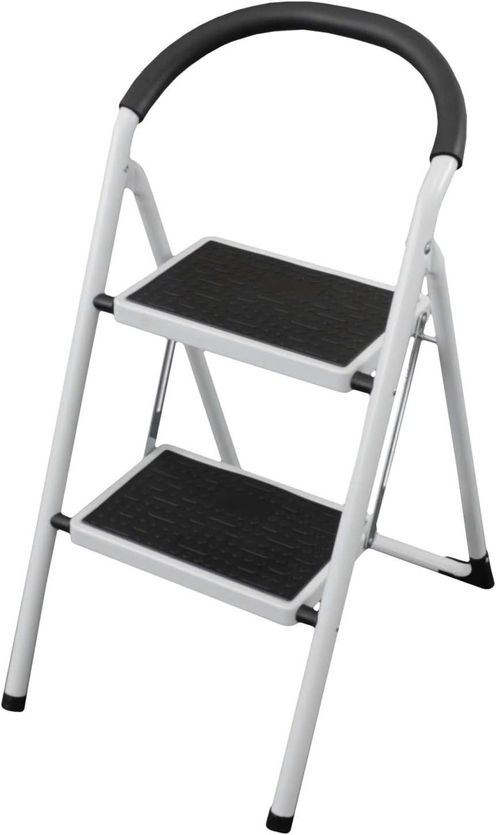 Opvouwbare Trapladder met 2 Treden - Voor DIY Klussen en Huishoudelijk Gebruik