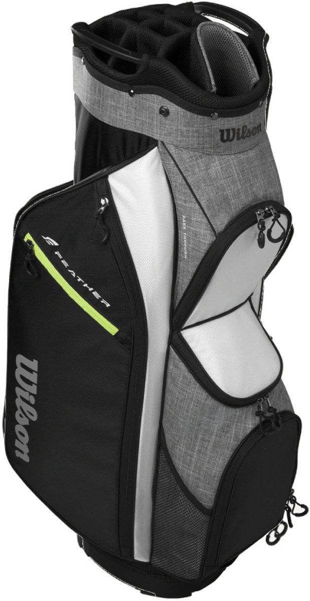 Wilson Feather Cartbag 2026 - Zwart Grijs Wit van Merkloos — afbeelding 3