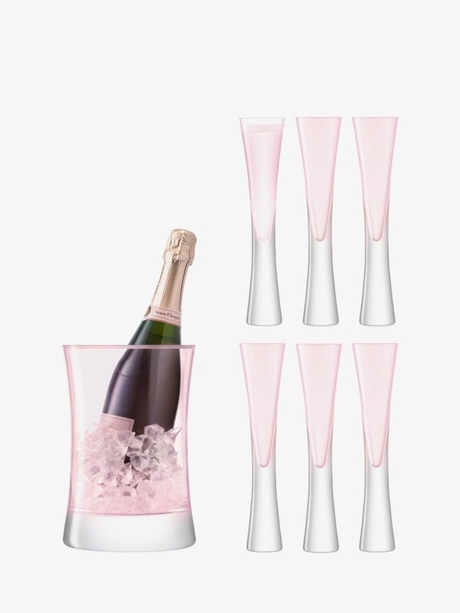 Serveerset Blush voor Champagne - Elegant Design - 5,5 x 5,5 x 25 cm