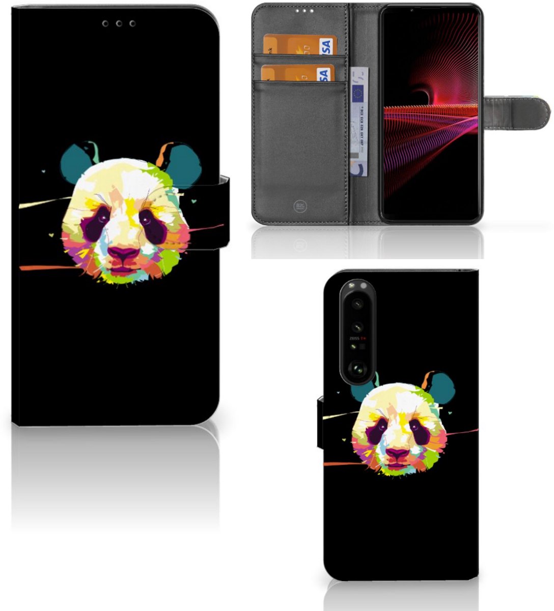 Sony Xperia 1 III Leuk Hoesje Panda Color