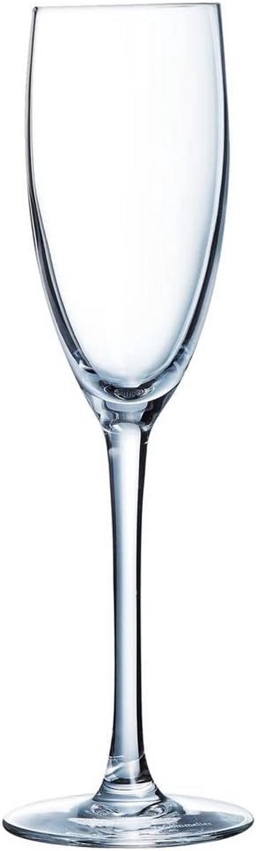 Champagneglazen 160 ml, set van 6, transparant kristalglas