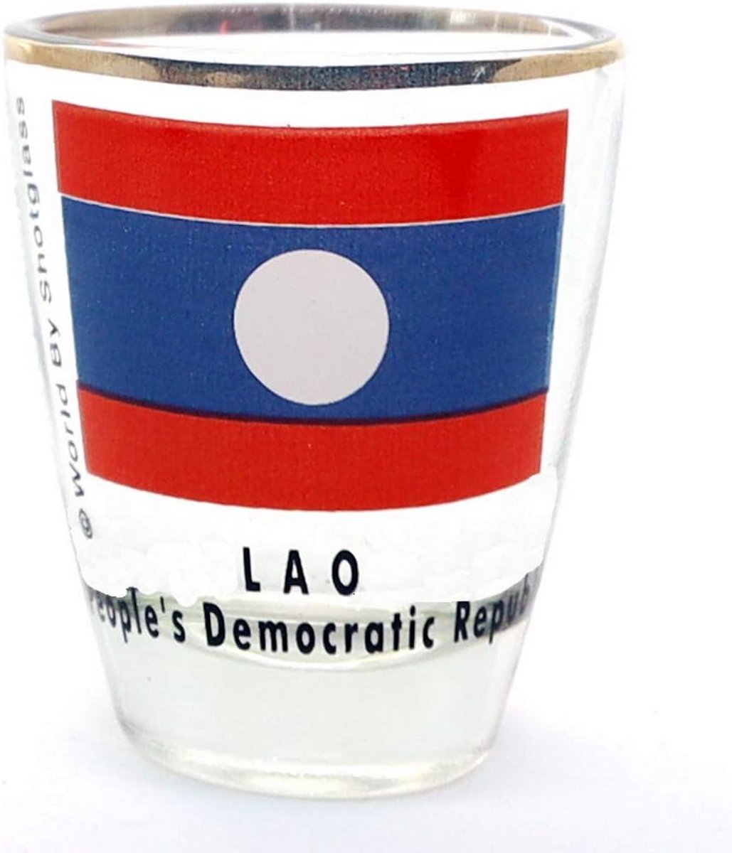 Zeldzame Souvenir Shotglas uit Laos