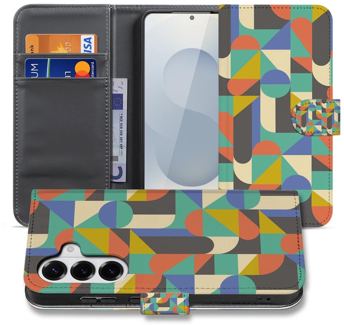 Samsung Galaxy S26 Plus Bookcase Hoesje Funky Retro