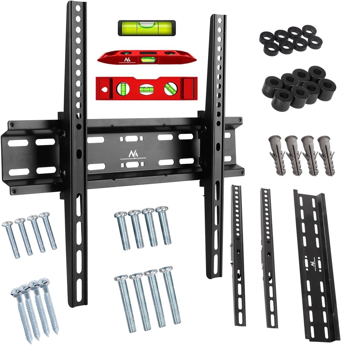 Universele Wandsteun voor OLED, QLED, LCD, en Plasma TV's (32-70 inch) - Max VESA 400x400, 35kg