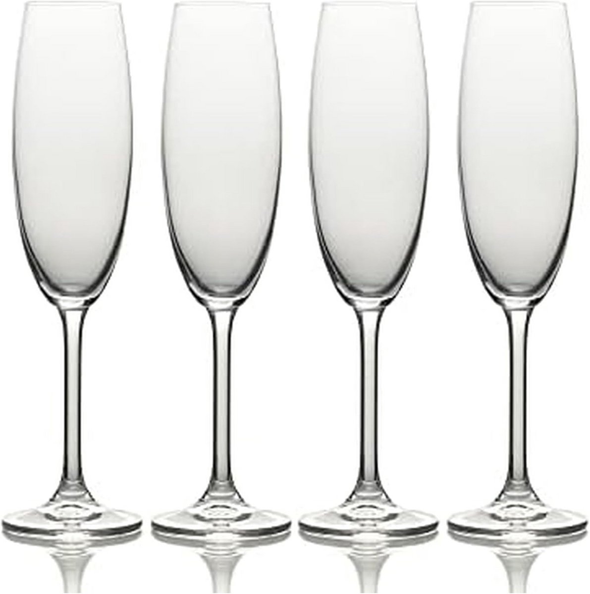 Set van 4 Elegante Champagnefluiten - 250ml - Vaatwasmachinebestendig