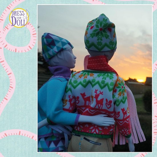 Kleed je pop in stijl met een meerkleurig couture outfit - 31 x 24 x 1 cm van Merkloos — afbeelding 5