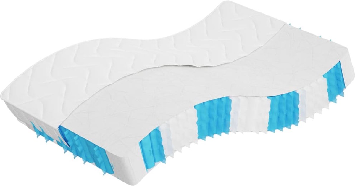 vidaXL - Pocketveringmatras - middelhard-hard - 120x200 - cm