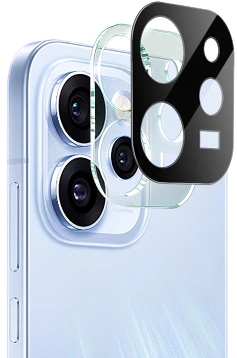 IMAK Camera Lens Protector - Geschikt voor OPPO Reno15 Pro Camera Lens Protector - IMAK 9H Tempered Glass - Zwart
