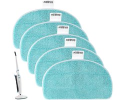 Pack van 5 Vervangende Schoonmaakdoeken voor Stoomreiniger - Geschikt voor Leifheit CleanTenso Power2.0 - Speciaal voor Vloeronderhoud