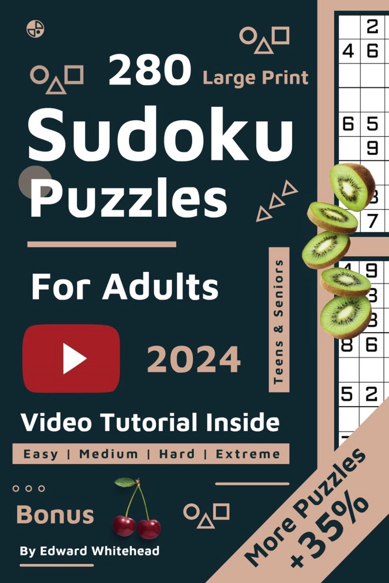 Groot Sudoku Puzzelboek in Grote Letters: Eenvoudig t/m Extreem Moeilijk, Inclusief Oplossingen