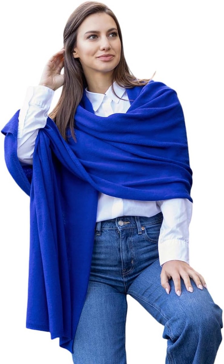 Dames Sjaal Kasjmier Mix, Gemaakt in Italië, One Size