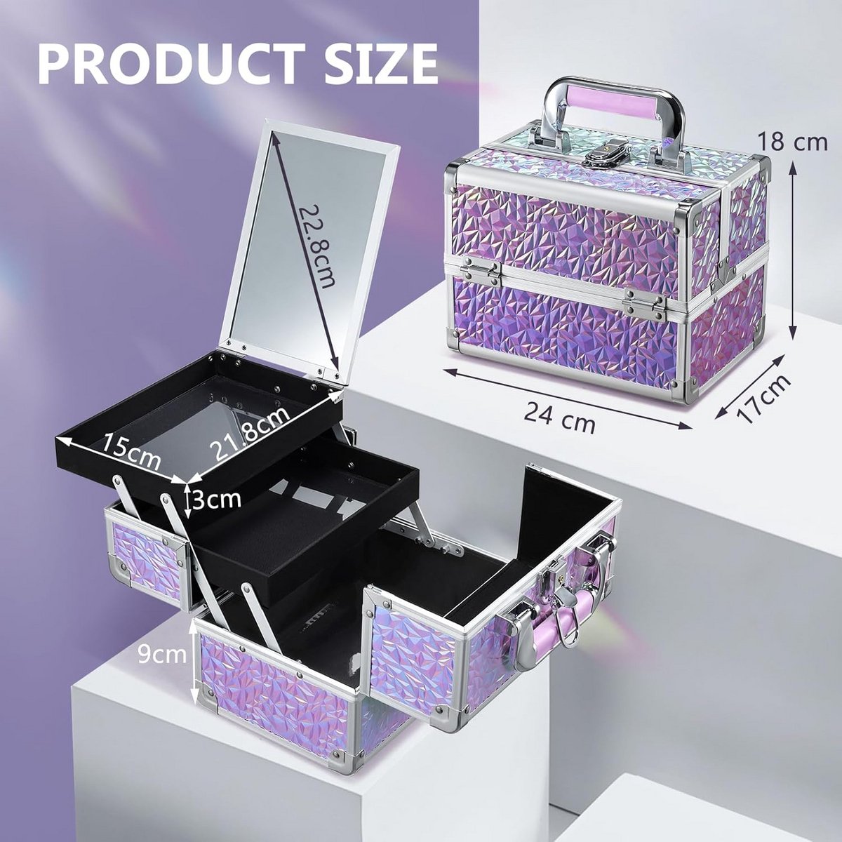 Kapperskoffer - Kapperstas - Visagie - Cosmetica Organizer - Make up