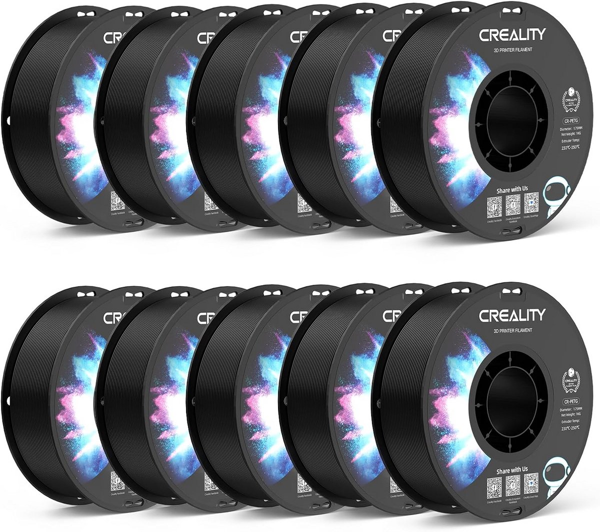 Hoogwaardig PETG Filament 1.75mm voor 3D Printers - Extra Sterk en Nauwkeurig