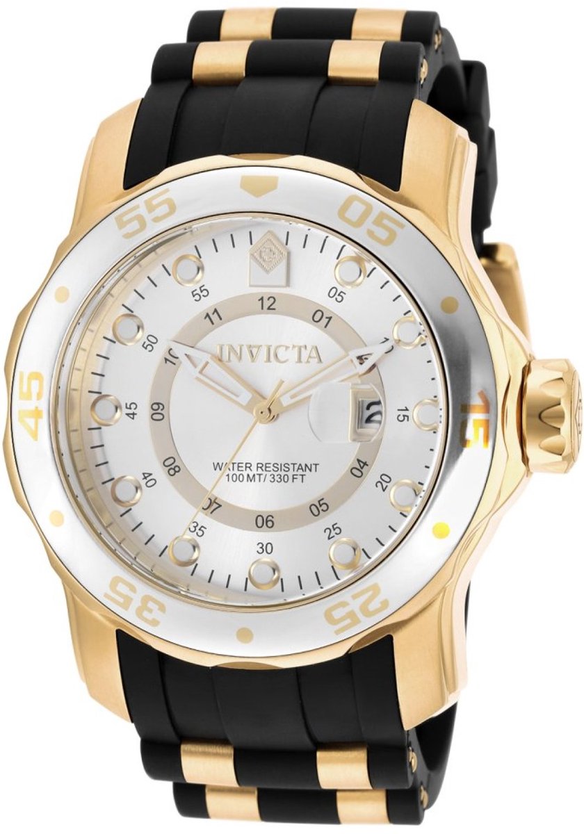 Invicta Pro Diver - SCUBA 6995 Heren Horloge - Waterdicht - Analoog - Quartz Uurwerk - Roestvrij Staal met zilveren Wijzerplaat - 48mm