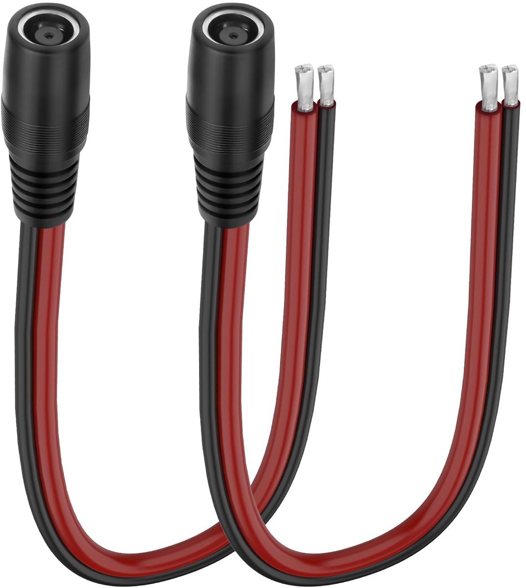 DC Stroomkabel 7.9x0.9mm naar losse kabel 14AWG, 30cm, Reparatie Snoer