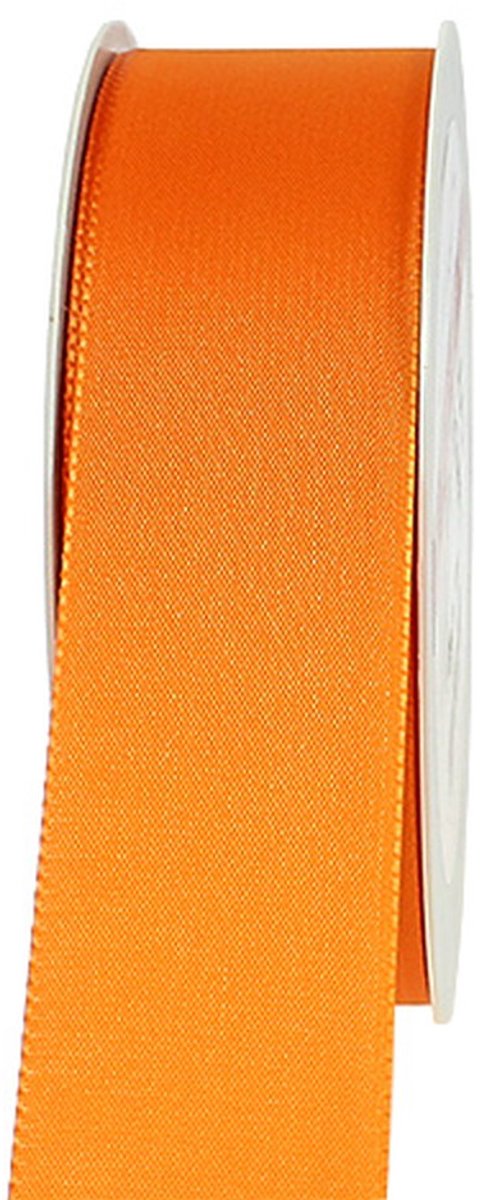 Cadeau- en decoratielint oranje 40mm 50m