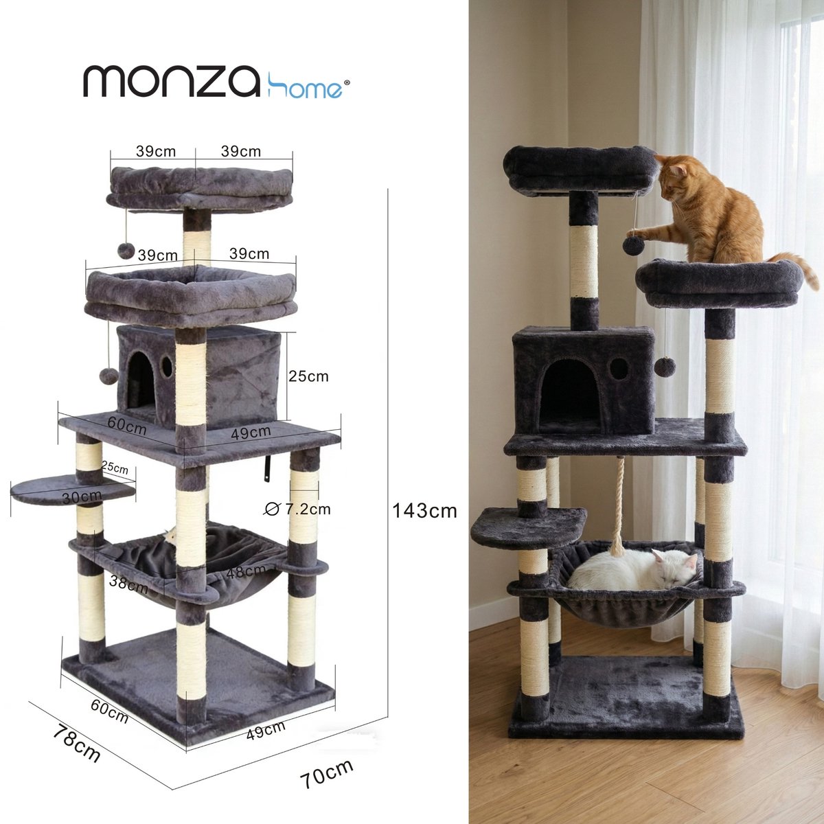 Monza Monza Home Krabpaal - afbeelding 5
