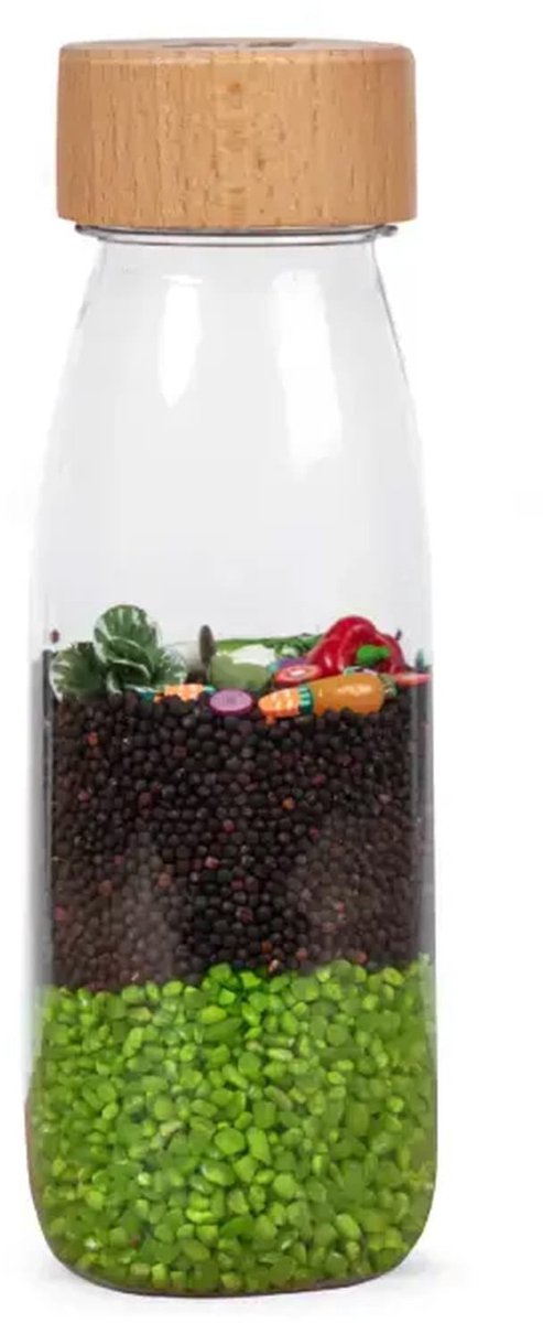 Petit Boum - Babyspeelgoed sensorische fles met geluid - Meerkleurig
