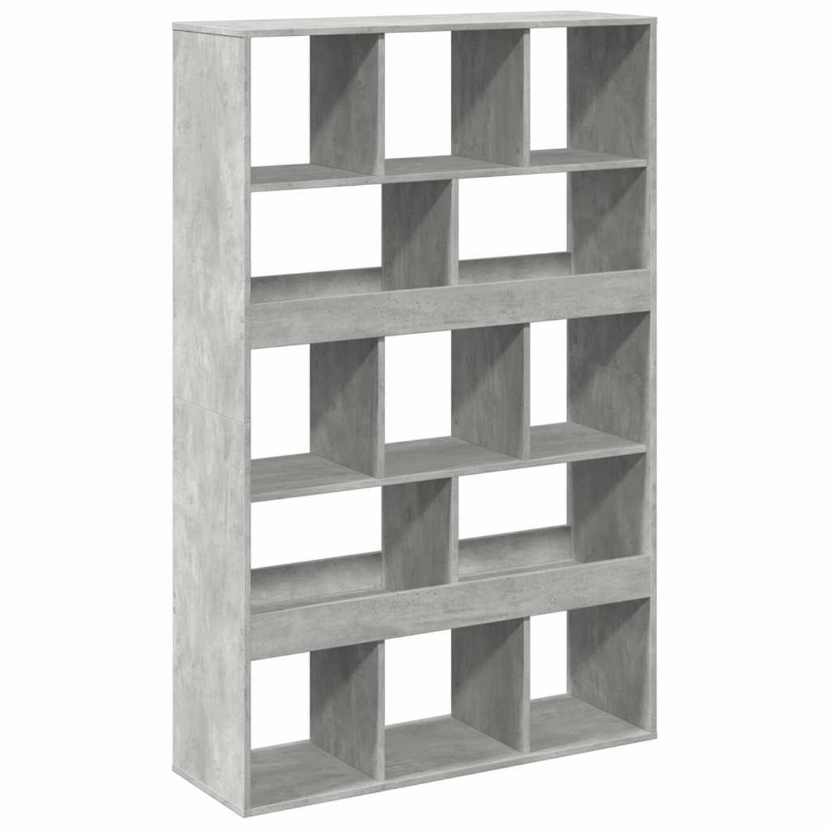 vidaXL kamerscherm - 100x33x156,5 - cm - bewerkt - hout - betongrijs