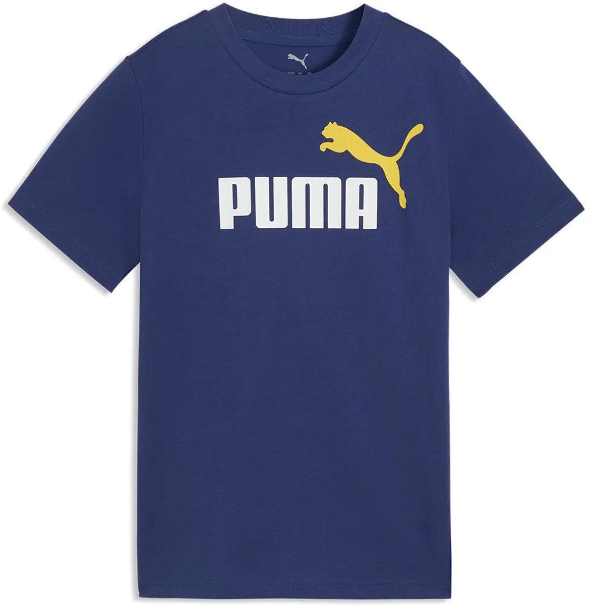Puma Ess 2 Color No.1 Log T-shirt Met Korte Mouwen 7-8 Years Kinderen Blauw