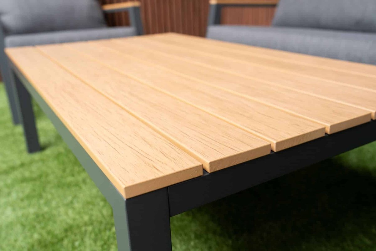 Lesli Living Salon lounge Donnan - aluminium - gris