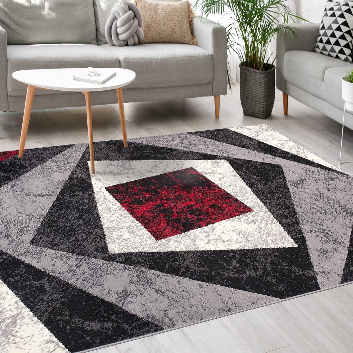 Vloerkleed Modern - Kortpolig Tapijt - Woonkamer Slaapkamer - Geschikt Vloerverwarming - 1
