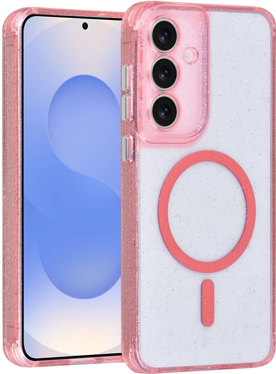 TUNIQ telefoonhoesje voor Samsung Galaxy S25 FE - MagSafe geschikt - Roze