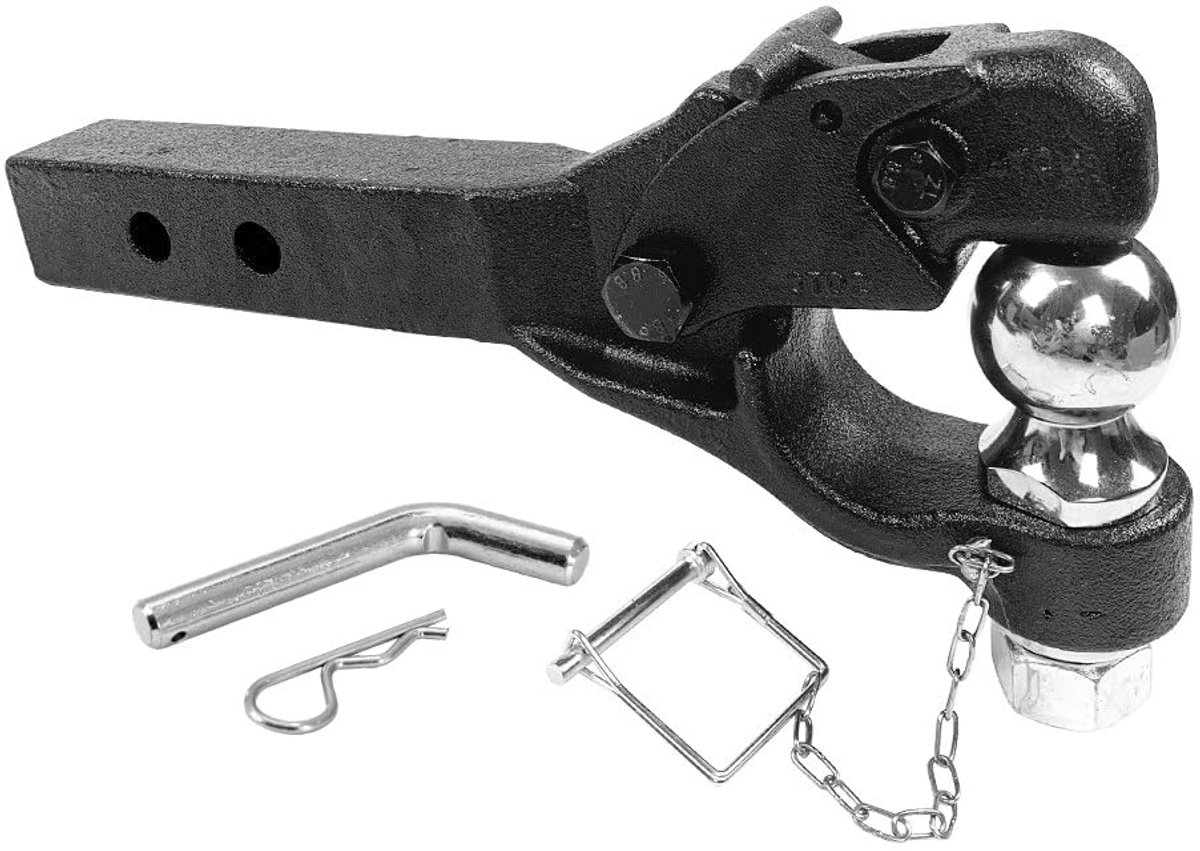 Gesmeed Stalen Trekhaak - Koppeling Pintle en Kogel 50 mm - Capaciteit 10 Ton