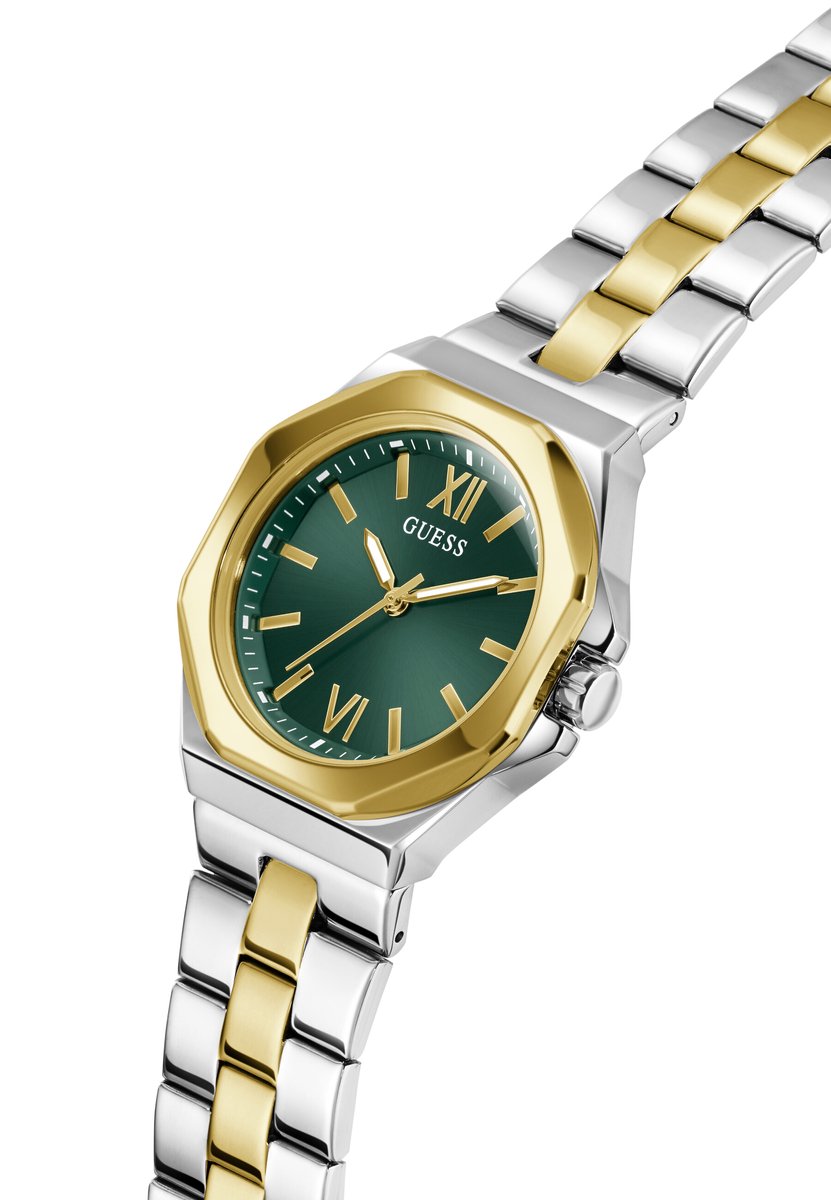 Guess Empress Quartz Analoog Horloge Tweetoon Kast: 100% Roestvrij Staal | Armband: 100% Roestvrij Staal 34 mm GW0873L4