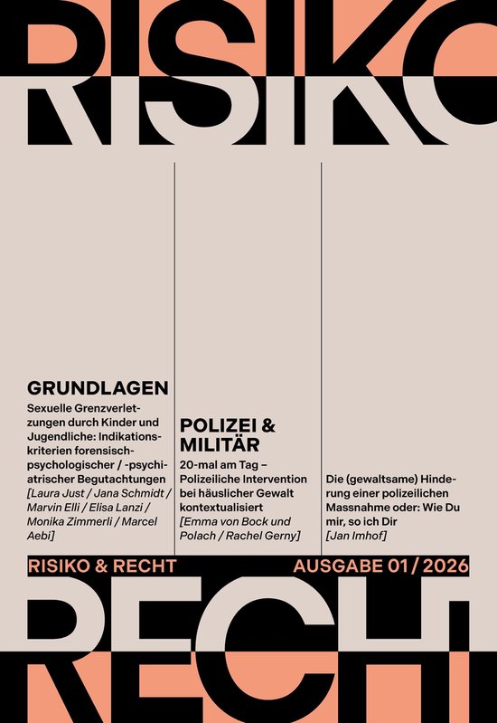 Risiko & Recht 01/2026 - cover