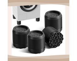 Vibratiedemper Voetkussens, Verpakking van 4, 6,3 cm, Anti-Slip Rubber Voetkussens voor Wasmachines en Drogers