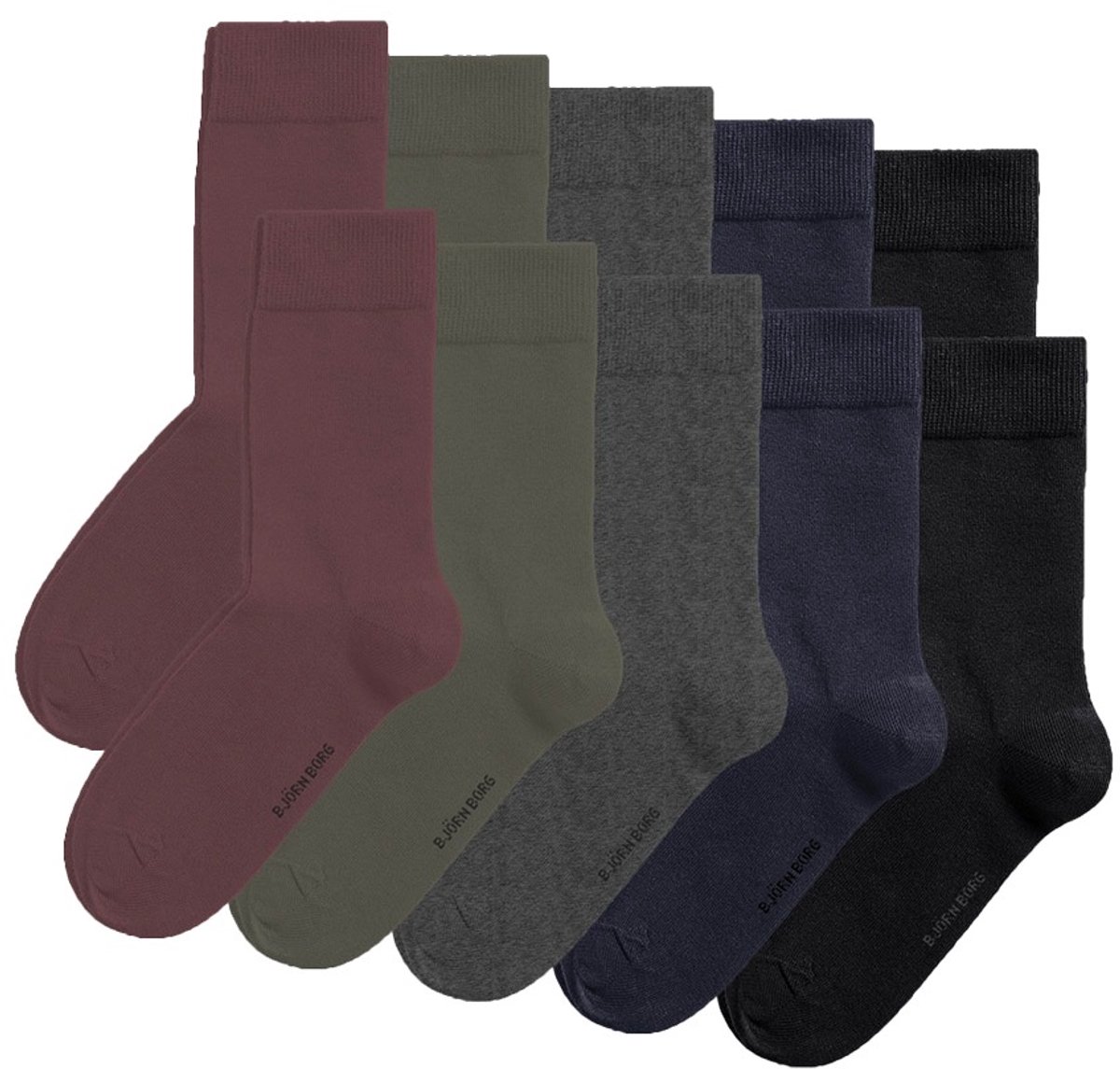 Björn Borg unisex essential 10P sokken basic multi IV