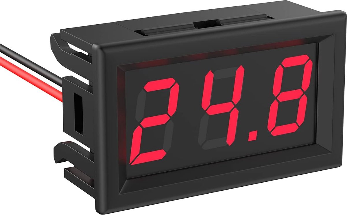 Mini Voltmeter DC 5V - 120V Digitale Spanningsmonitor met LED-Display