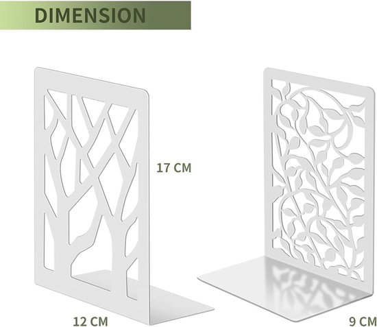 Decoratieve Boekensteunen - Set Van 2, Keramiek, Abstract Standbeeld, Antislip, Goud/zilver, 10x6,5x19,5 Cm