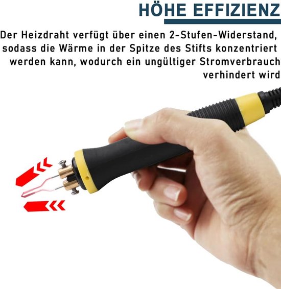 Houtbrander Set - Pyrografie Machine - Soldeerbout - Hobby & Professionals - Creatief van Merkloos	 — afbeelding 4