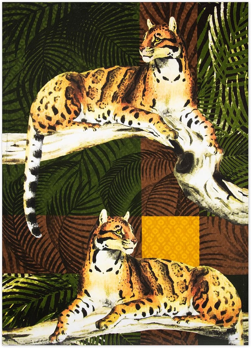 Leopard Keukendoek van Katoen - 70 x 50 cm met Oogje
