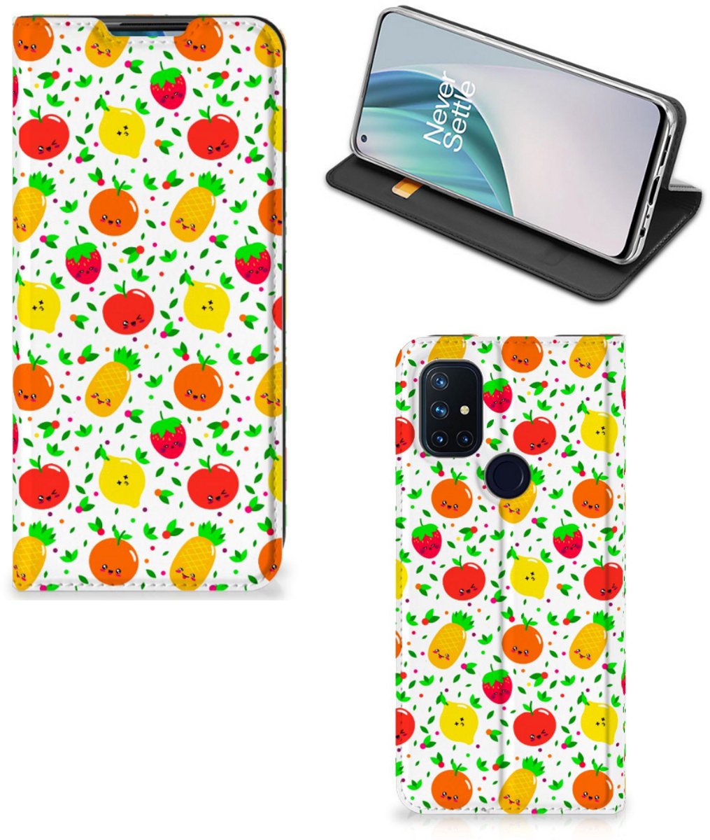 OnePlus Nord N10 5G Flip Style Cover Fruits