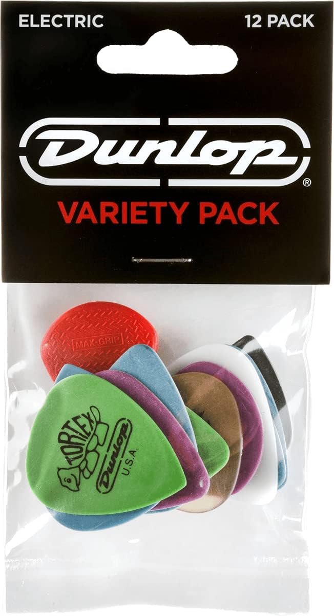 Elektrische gitaar Plectrums Variety Pack 12 Stuks
