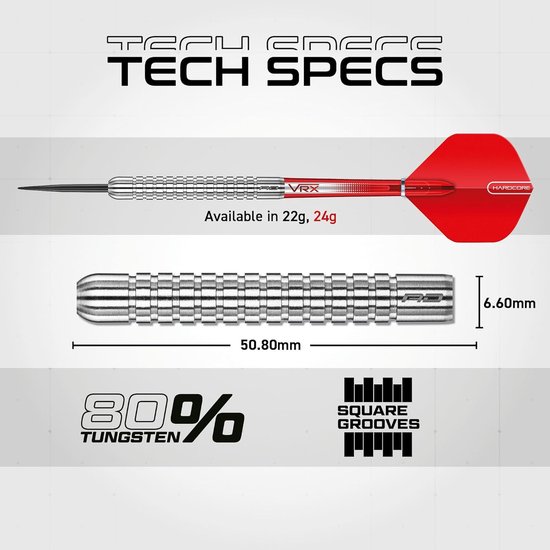 Professionele Tungsten Dartpijlen 24g of 26g met Dartvleugels en Schachten — afbeelding 3