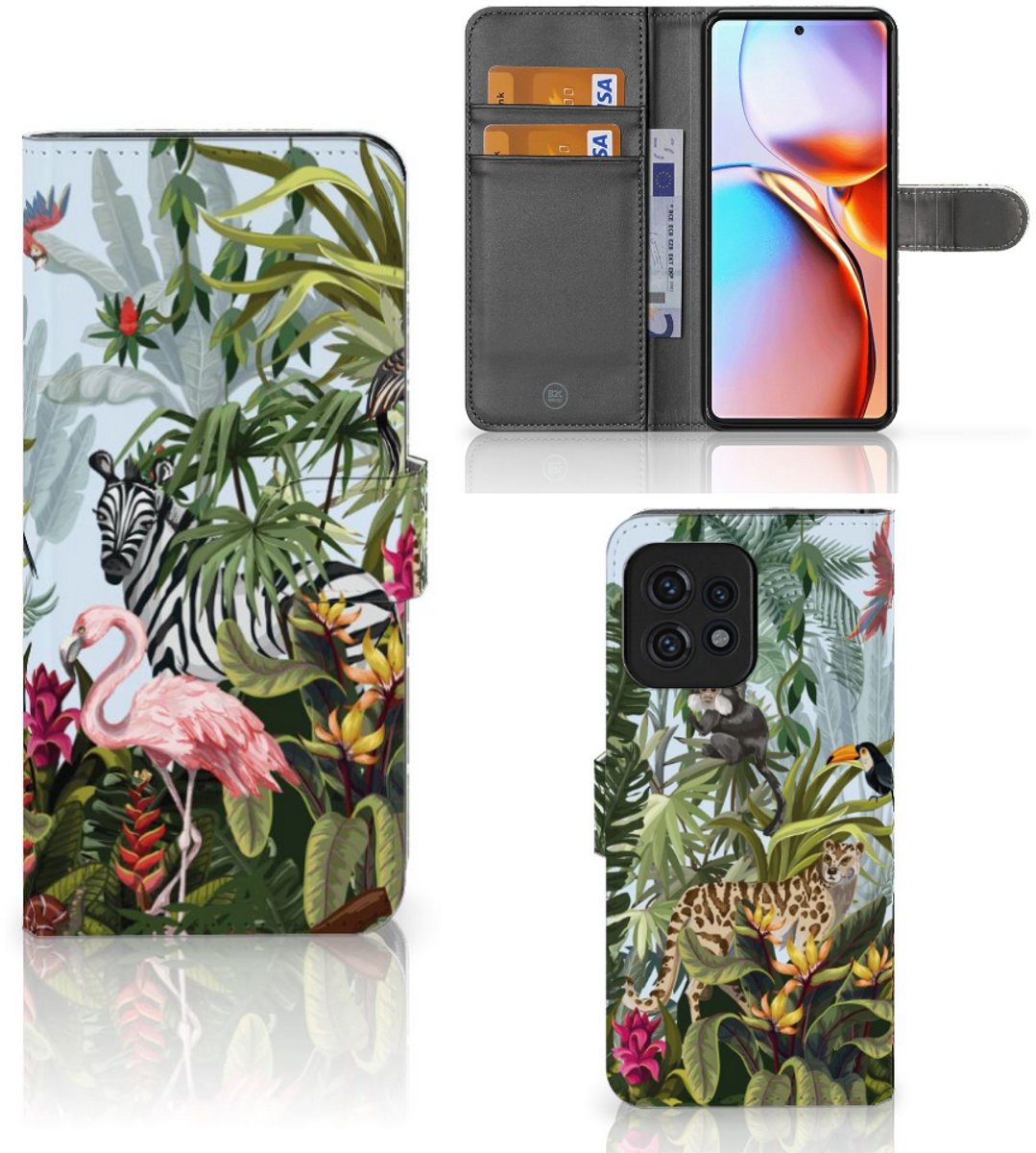 Telefoonhoesje met Pasjes voor Motorola Edge 40 Pro Jungle
