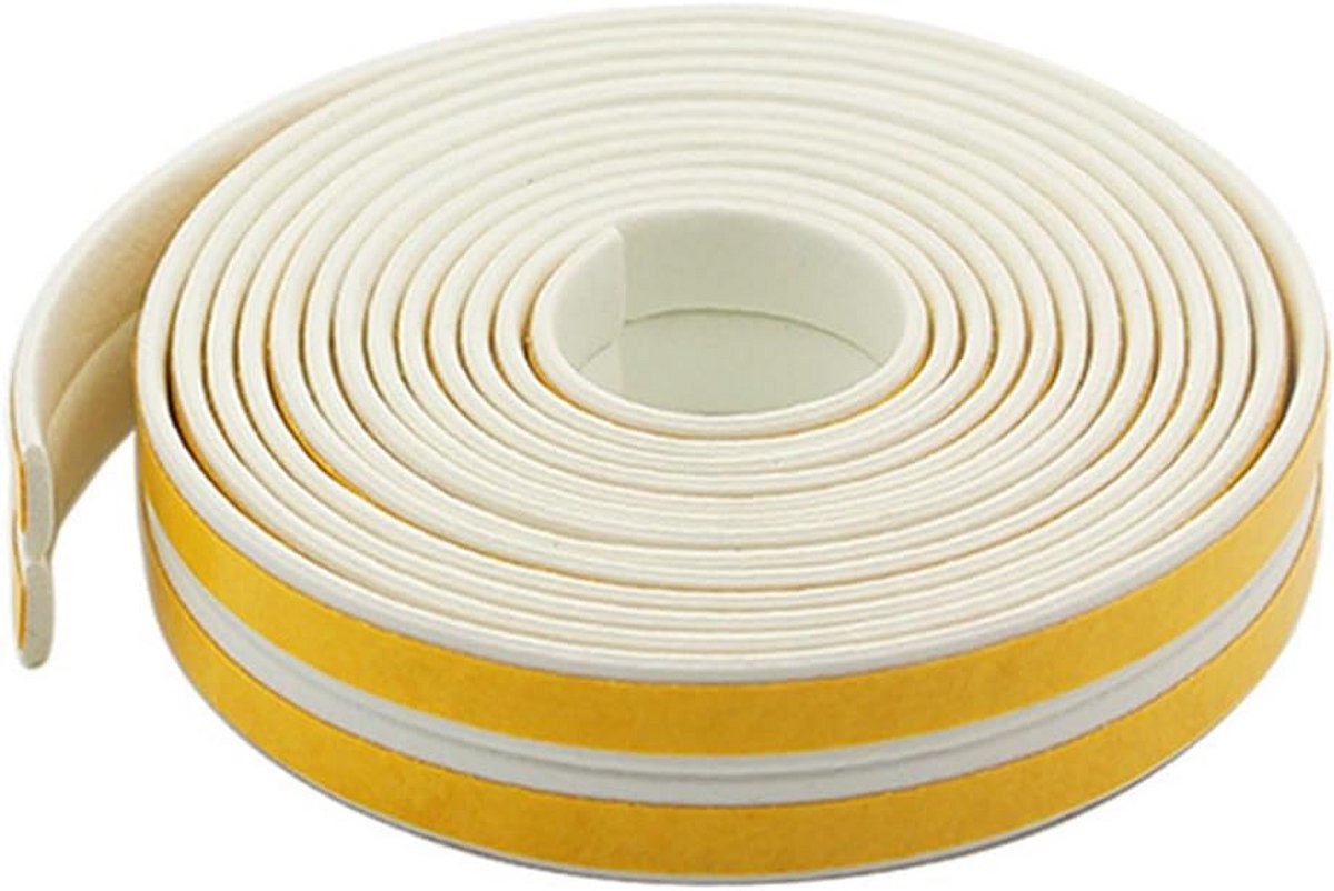 Afdichtingstape 20 m - Zelfklevende Deur- en Raamafdichting - Rubber I-profiel/L-profiel